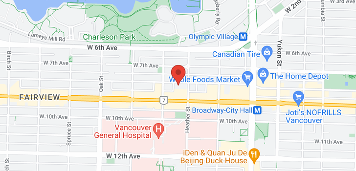 map of 802 728 W 8TH AVENUE